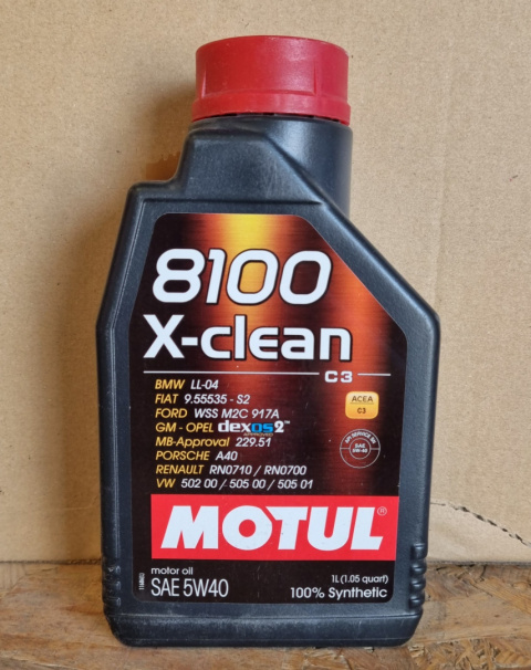 MOTUL 8100 XCLEAN 5W40, 1L