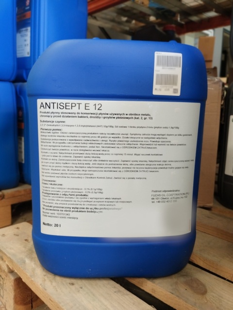 FUCHS ANTISEPT E 12, 20L FUCHS ANTISEPT E 12, 20L