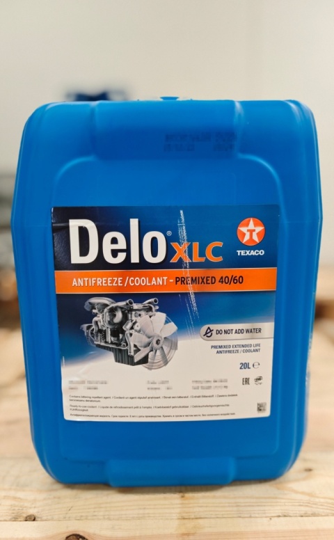 Texaco Delo XLC Antifreeze Coolant Premixed 40/60, 20L
